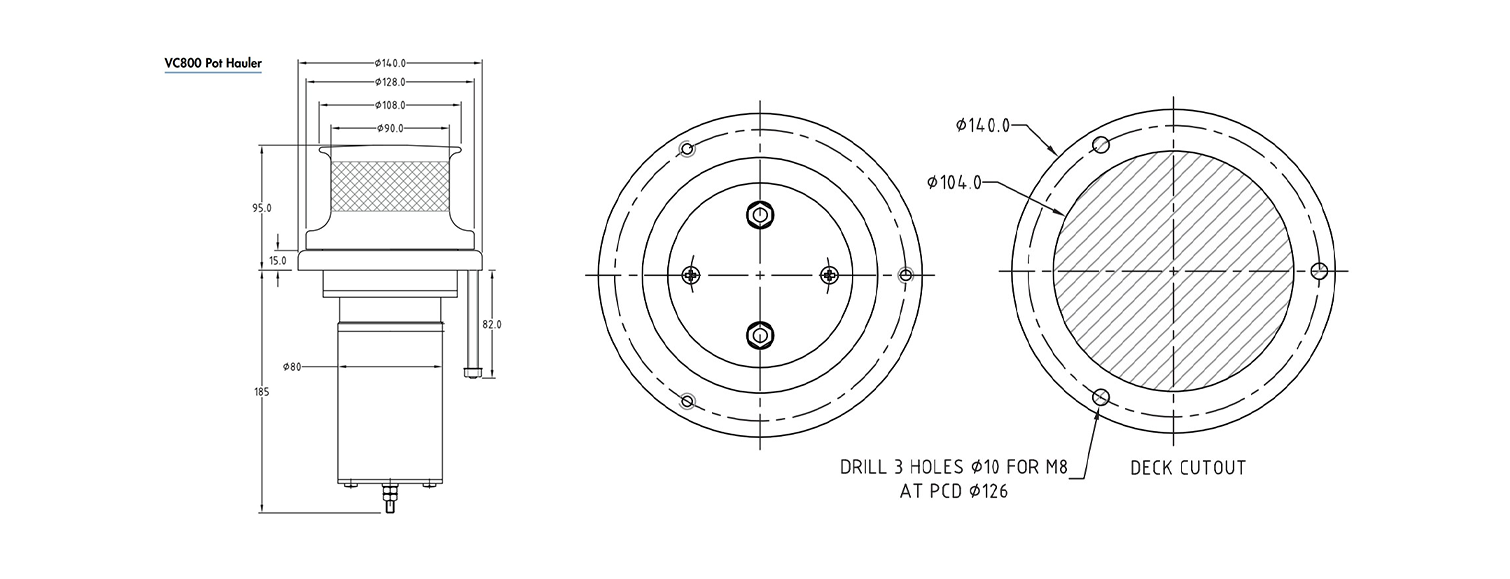 MUIR - VC800 - DIMENSIONS