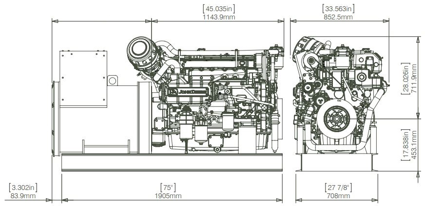 Mer MG156 Marine Generator 156 kW
