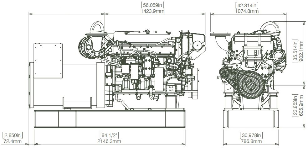 Mer MG315 Marine Generator 315 kW