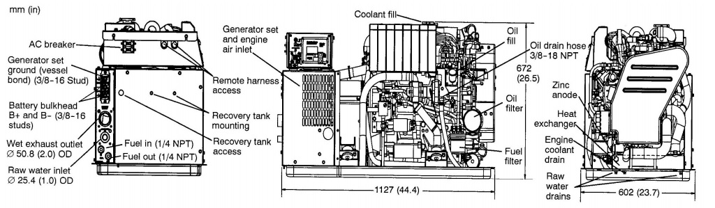 MDKDR 21.5 kW Marine Generator