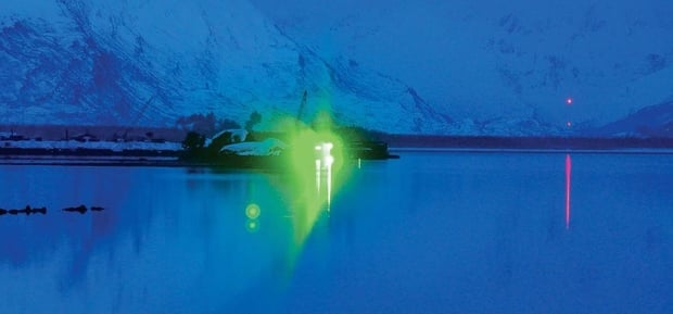 marine electronic laser rescue flare