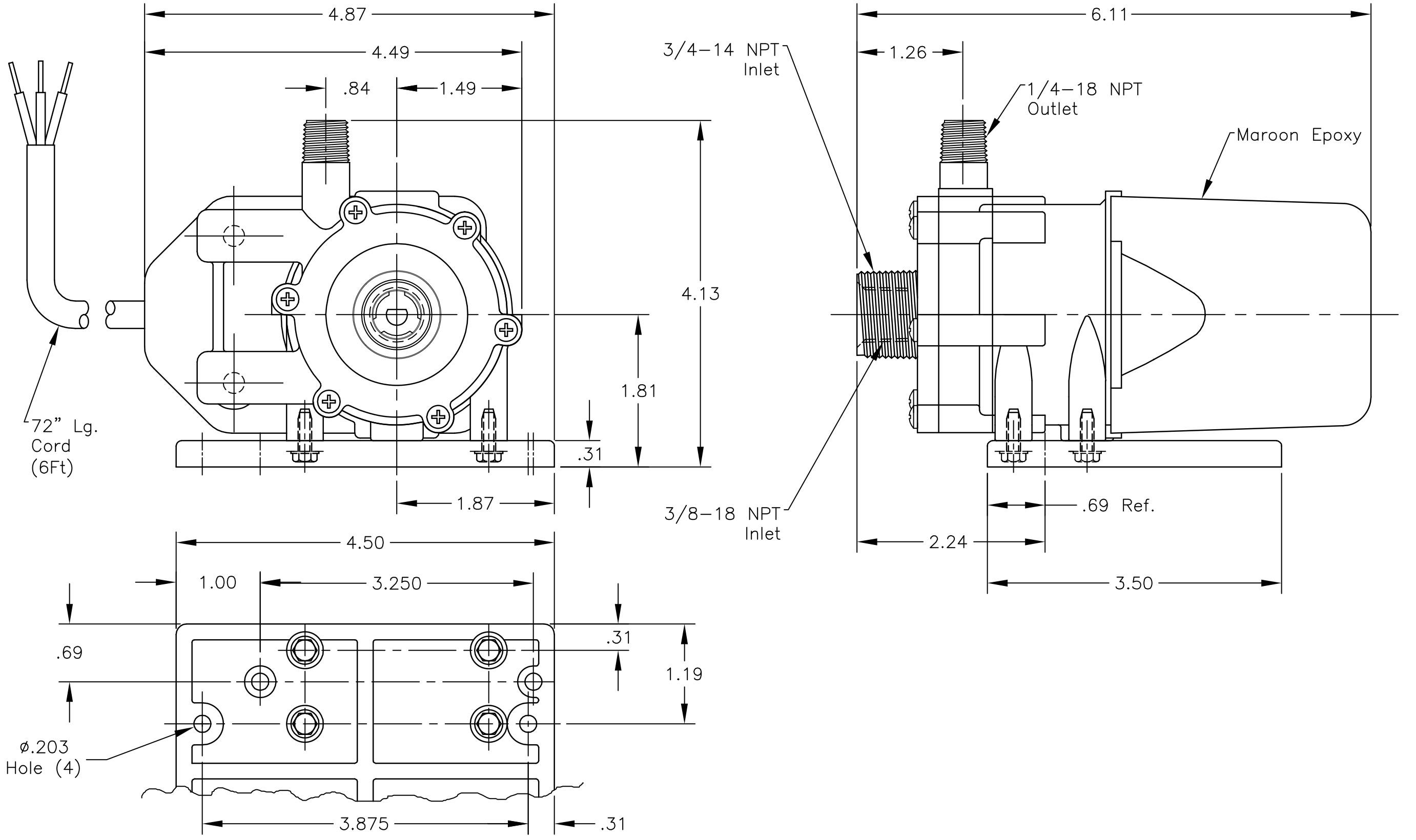 LC-2CP-MD Dimensions