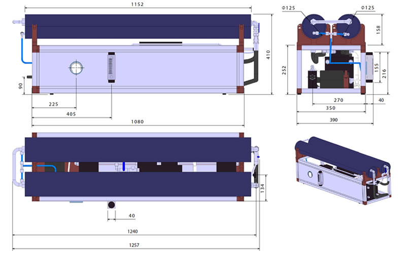 Schenker Digital Modular Watermaker 230L dimensions