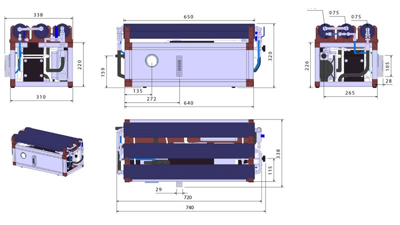 Schenker Analogic Modular Watermaker 60L dimensions