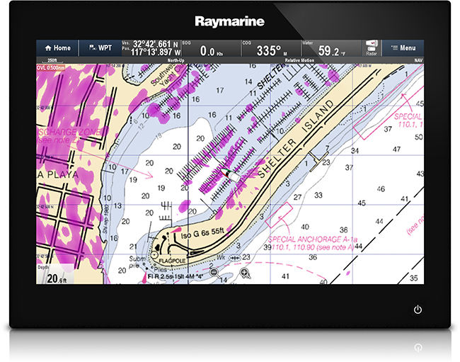 Raymarine gS Series Cartography