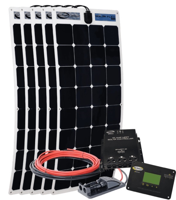 Go Power 500 Watt Flexible Solar Panel Kit