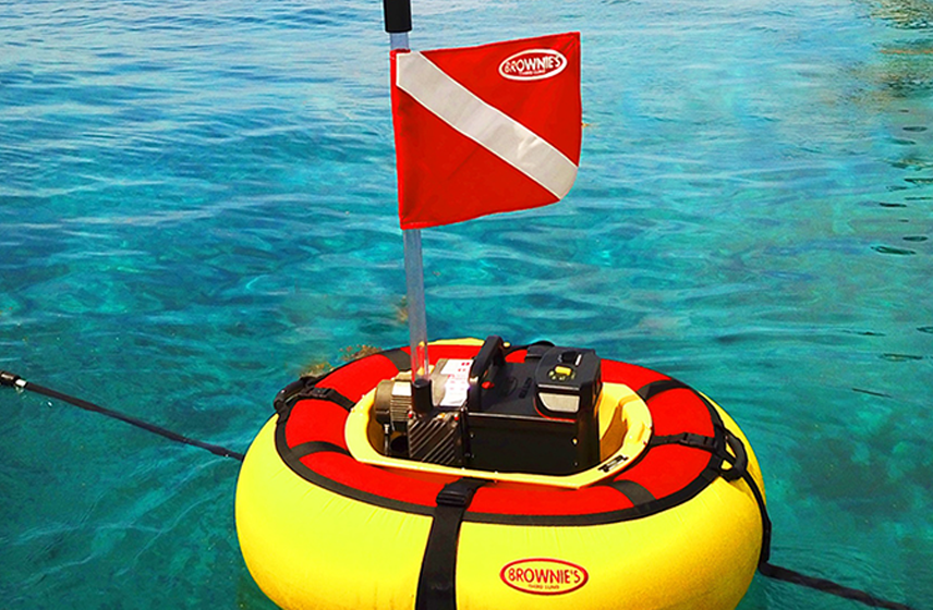 Scuba Choice Diving Deluxe Diver Below Inflatable Float and Flag