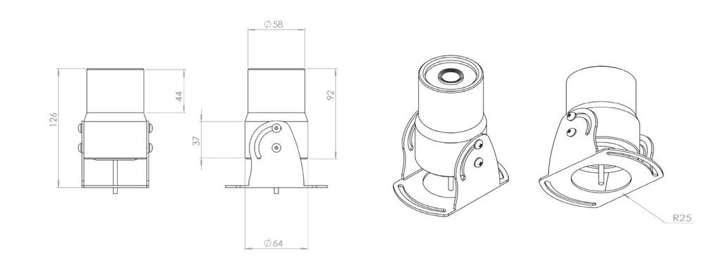 Dimensions of S-290 and S-390