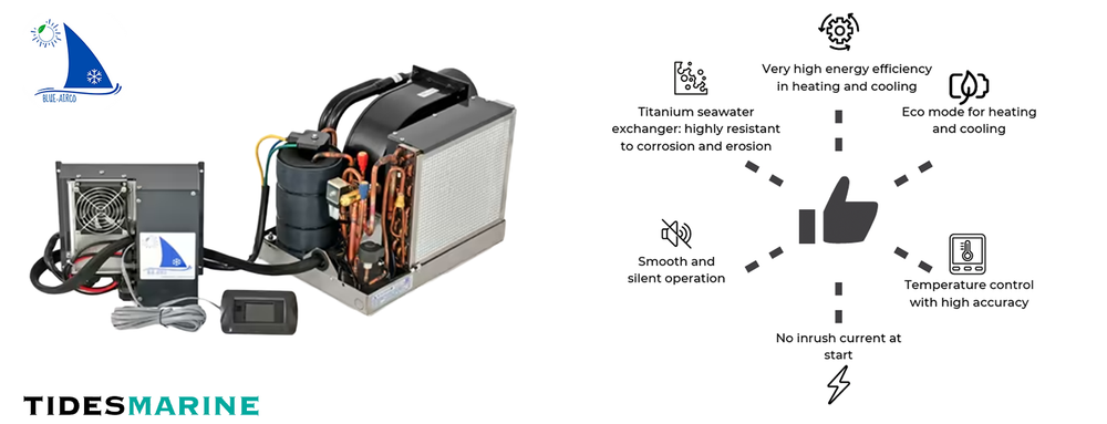 12,000 BTU 12 Volt DC Variable Marine Air Conditioner