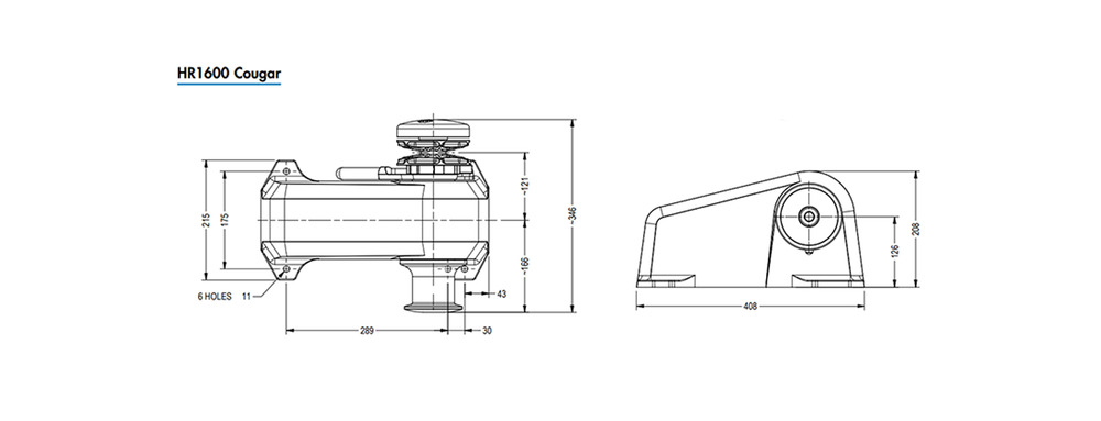 MUIR - HR1600 - dimension