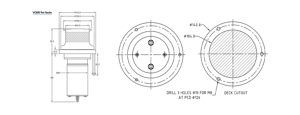 MUIR - VC800 - DIMENSIONS
