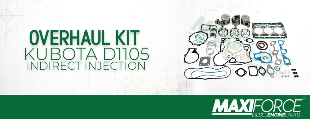 Maxiforce Overhaul Engine Kit for Kubota D1105-E4 Indirect Injection Diesel Engines
