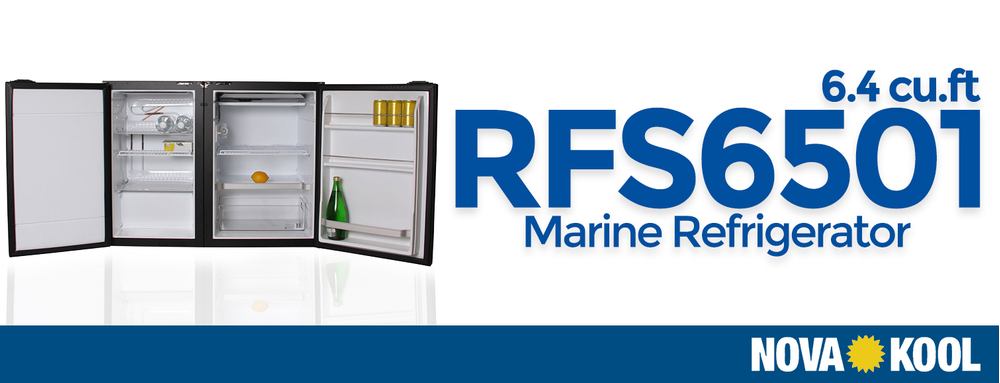 NovaKool RFS6501 Two door refrigerator and freezer