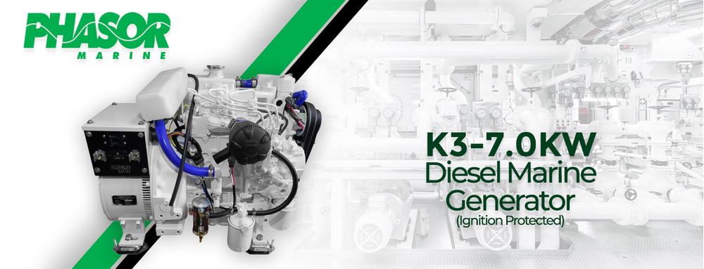 Phasor Marine Generator K3-7.0pmg