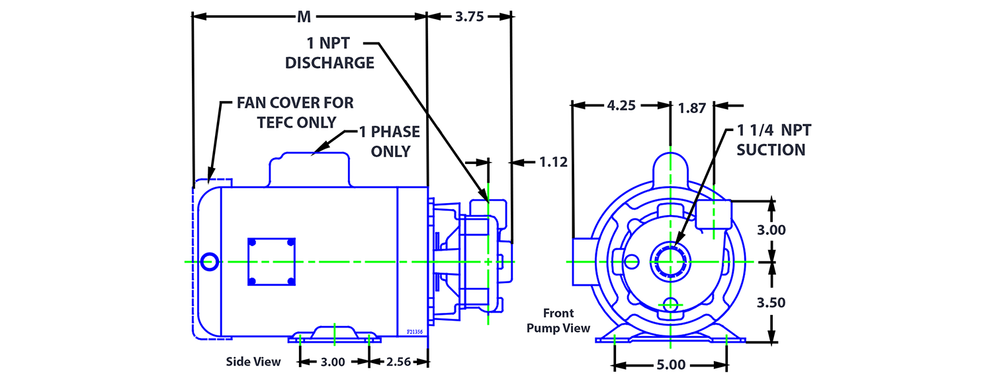 CTM PUMPS - 40013P - CHART drawing