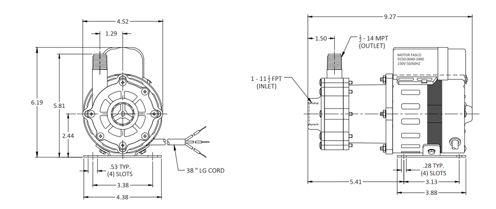 AC-5C-MD Dimensions