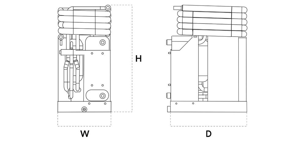 CW Chiller Unit Dimensions CW-60HS