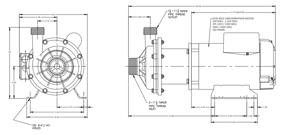 LC-2CP-MD Dimensions