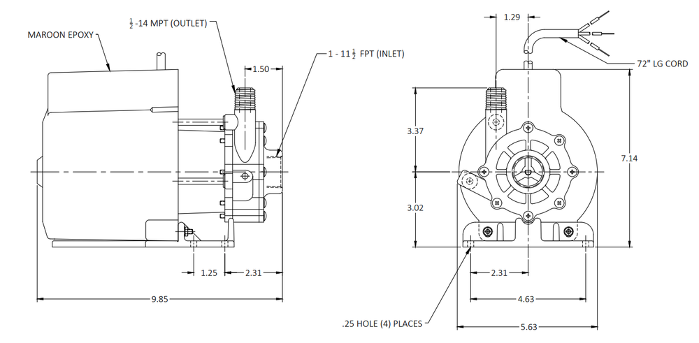 LC-5C-MD Dimensions