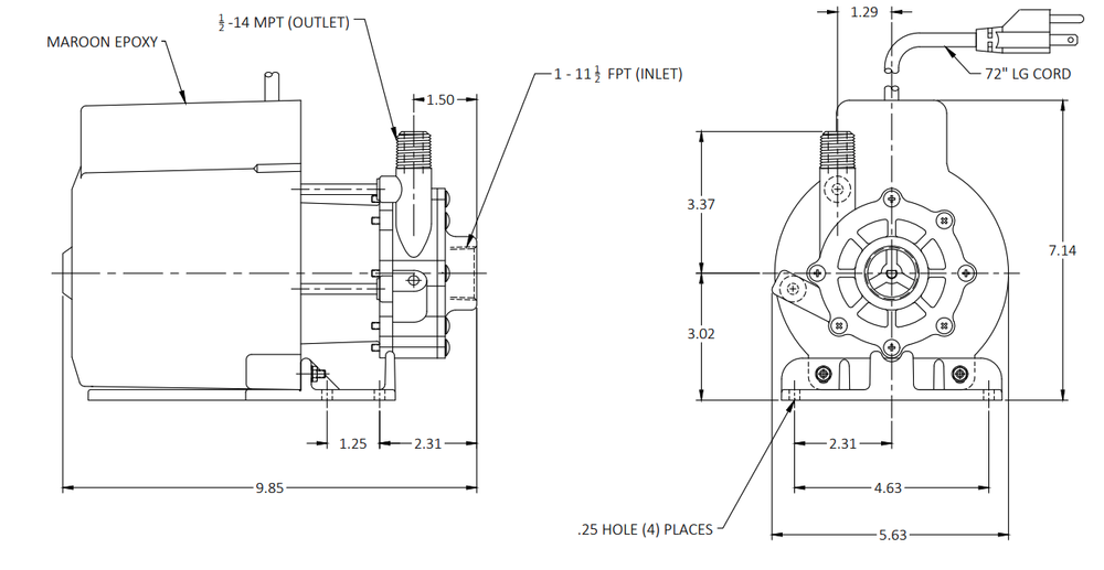 LC-5C-MD Dimensions