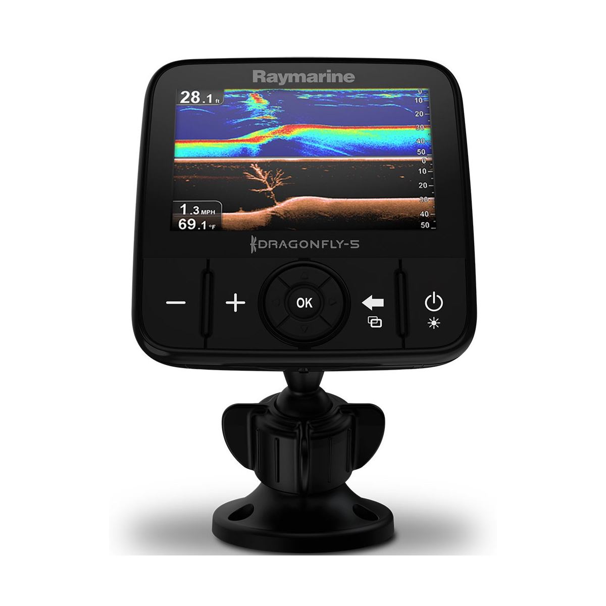 Raymarine Dragonfly 5DVS fishfinder with 5" screen DownVisionTM Sonar. Raymarine Dragonfly 5DVS fishfinder with 5" screen DownVisionTM Sonar.