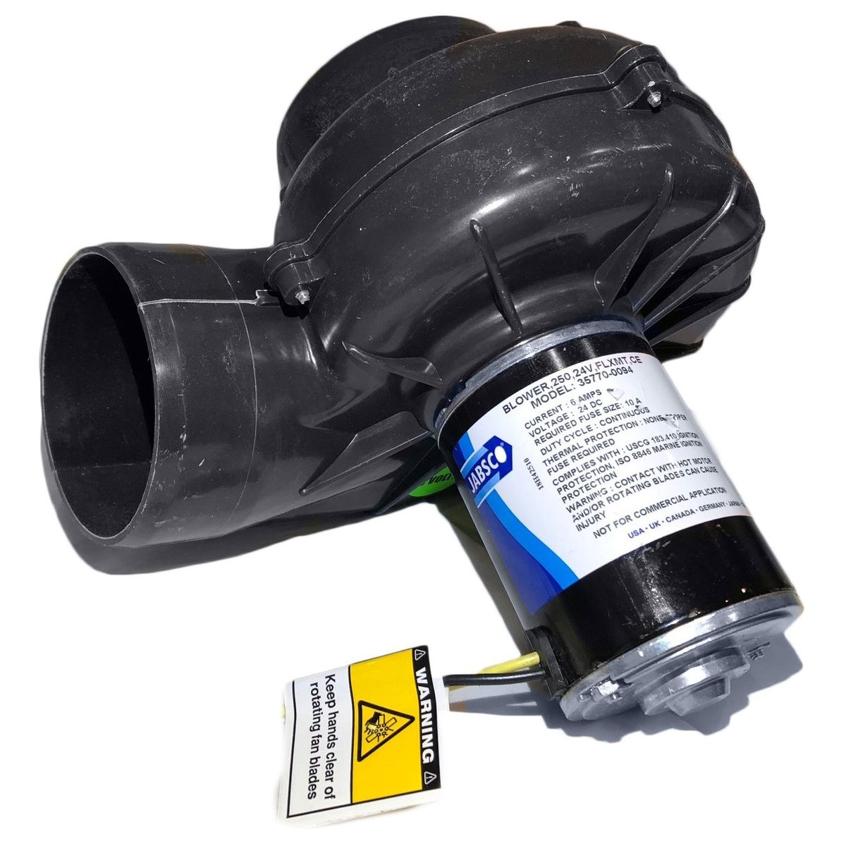 35760-0094 Flangemount 4'' Blower 24VDC , 250 CFM