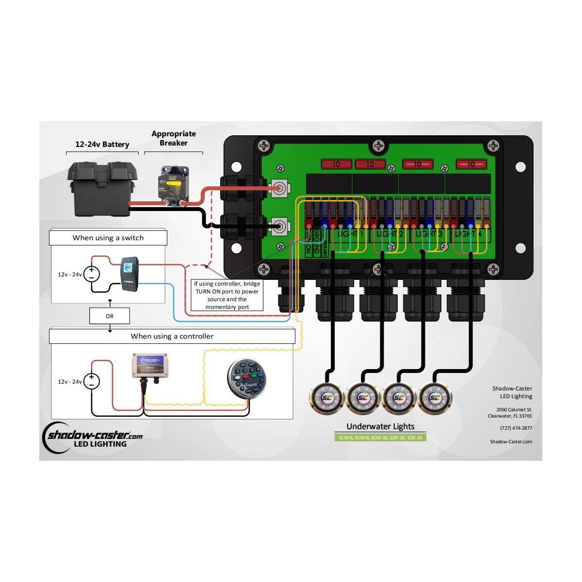 Shadow-Caster 4-Channel Relay Box | SCM-PD4CH
