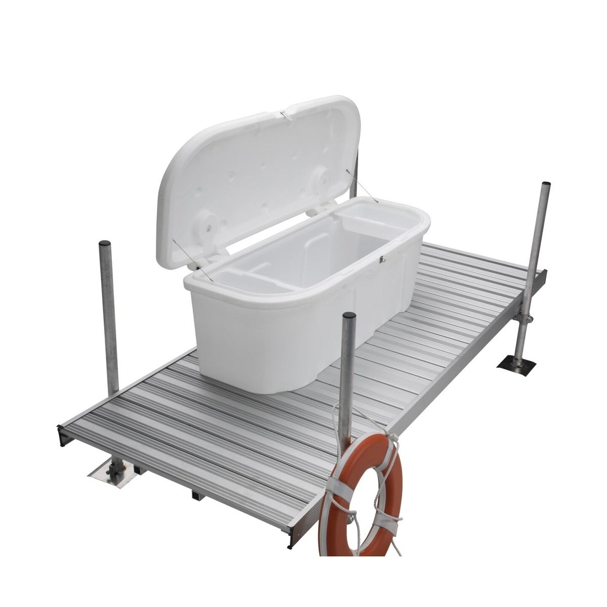 Taylor Made Stow 'N Go White Polyethylene Dock & Patio Storage Box