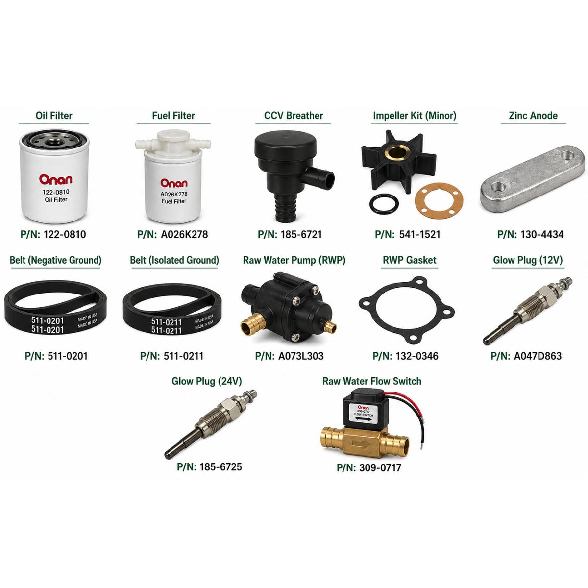 Cummins Onan MDKP / MDR 17.5KW & 21.5KW Marine Generator