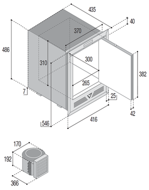 Vitrifrigo Dimensions