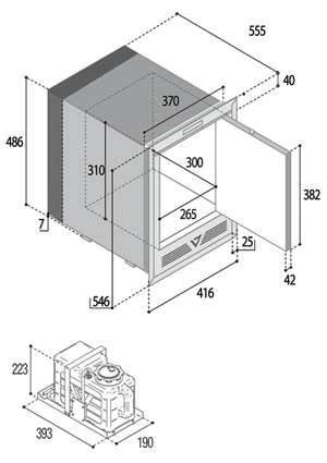 Vitrifrigo Dimensions