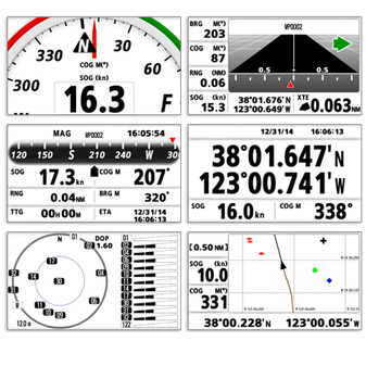 GP39 displays navigation data