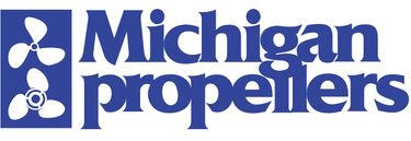 Dyna-Jet Bronze 32 inch logo Michigan Wheel Marine Propeller