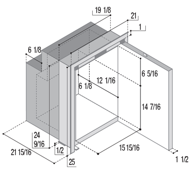 Vitrifigo C90IXD4X-1 Dimensions