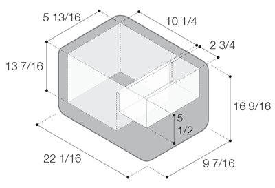 Vitrifigo VF16P Dimensions