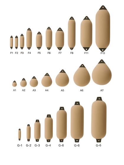 NH Marine Fender Cover Beige