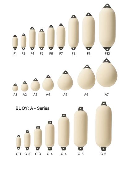 NH Marine Fender Cover Cream