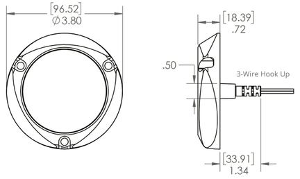 Lumitec SeaBlazeX2 101516 Dimensions