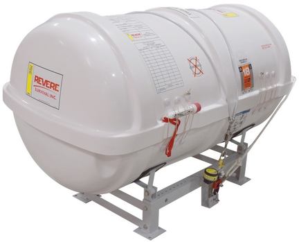 Revere USCG / SOLAS Life Raft A Pack Round Container