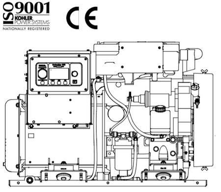 Kohler 13EKOZD Marine Generator Kohler 14EKOZD Marine Generator