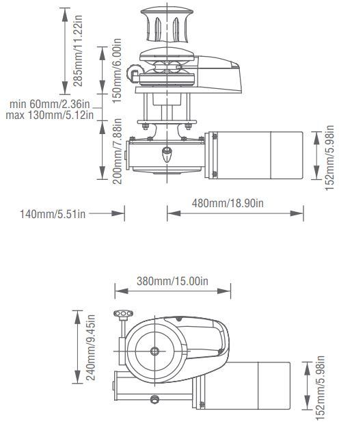 Lofrans Project 2000 Dimensions