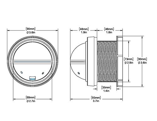 V-57.2, V-57W.2  dimensions