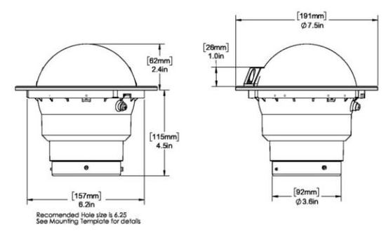 V-57.2, V-57W.2  dimensions