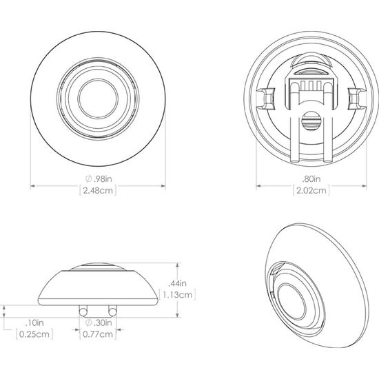 Lumitec 101050 dimensions