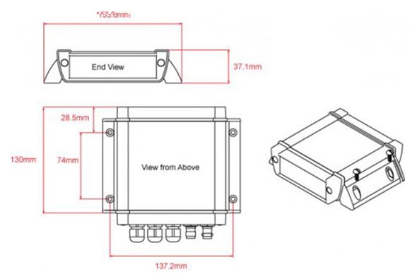 AIT2000 AIS Dimensions