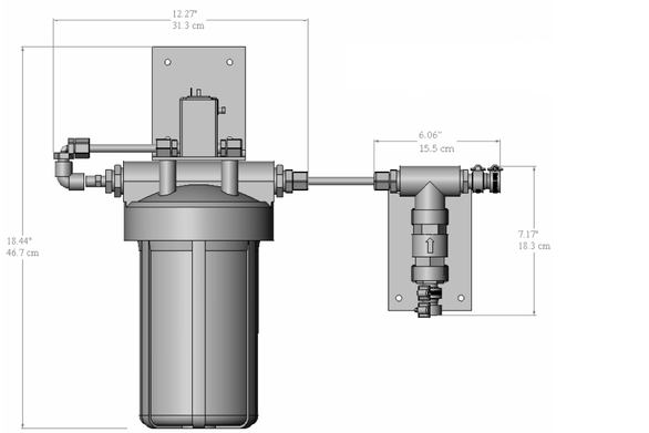 Fresh Water Flush Dimensions - B598000008