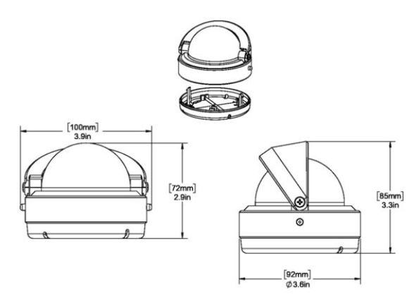 V-57.2, V-57W.2  dimensions