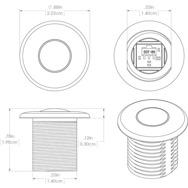 Lumitec 101240 dimensions