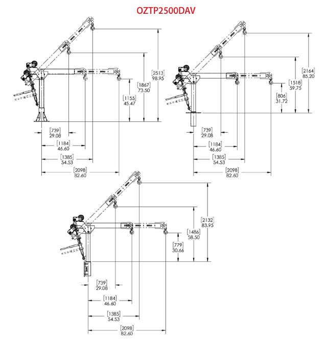 Specifications OZTP2500DAV