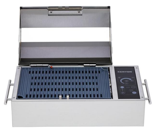 Kenyon Floridian Portable Electric Grill in Stainless Steel with IntelliKEN Touch Control